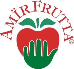 marchio Amirfrutta - mela nella mano